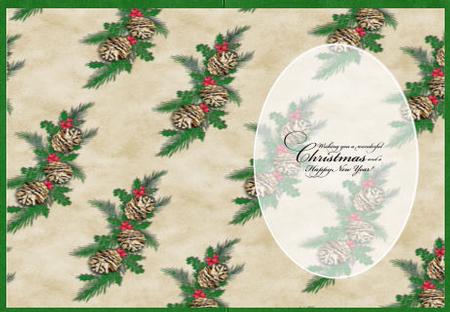 Christmas Fir Cones Insert by Jan Barcelo