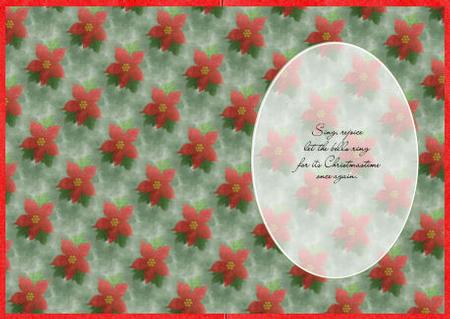 Christmas Poinsettia Insert by Jan Barcelo