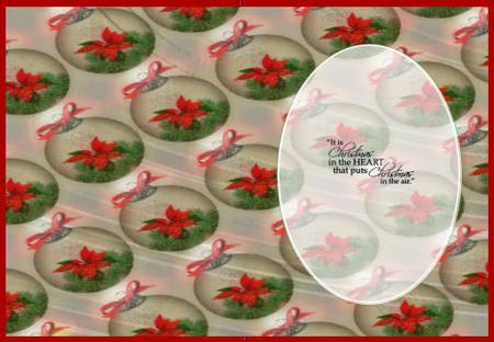 Poinsettia Baubles Insert by Jan Barcelo