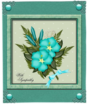 Framed Hibiscus Square Card Front by Jan Barcelo