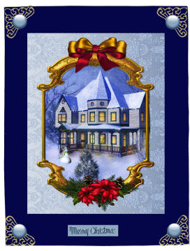 Framed Snow Scene by Jan Barcelo