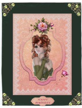 Rose Blush Elegant Lady by Jan Barcelo