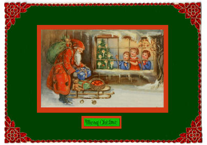 Vintage Santa Comes to Call by Jan Barcelo