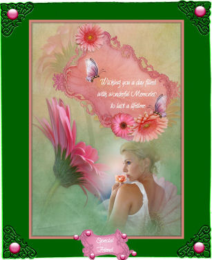 Pastel Beauty with Decoupage & Tag by Jan Barcelo