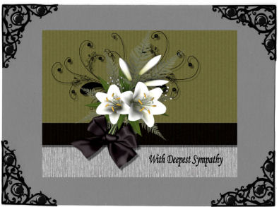 Sympathy Lilies Pyramid by Jan Barcelo