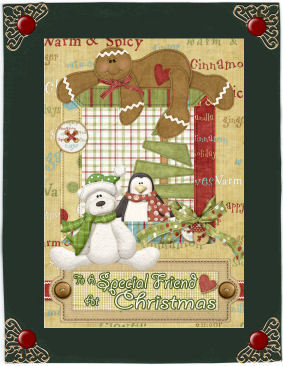 To a Special Friend at Christmas Ginger & Friends by Jan Barcelo