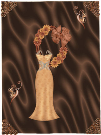 Sumptuous Satin Backing Paper - Chocolate by Jan Barcelo