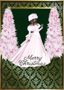 Gold Damask Card Fronts 3 by Jan Barcelo