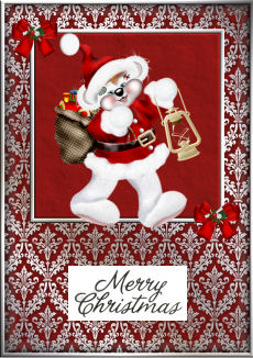 Silver Damask Card Fronts 2 by Jan Barcelo