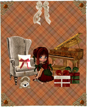 Earthy Plaid Backing Paper 5 by Jan Barcelo