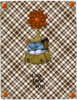 Earthy Plaid Backing Paper 4 by Jan Barcelo