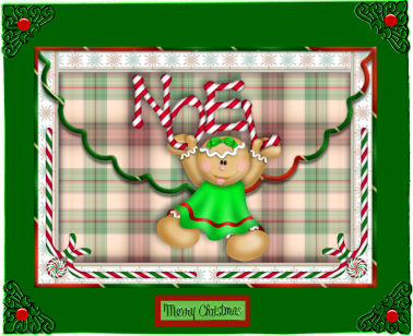 Have a Swinging Noel Scalloped Edge Envelope Card by Jan Barcelo