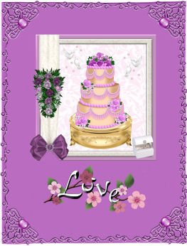 A Beautiful Wedding Cake and Bouquet by Jan Barcelo