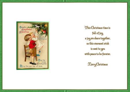 Vintage Children at Christmas Insert. by Jan Barcelo