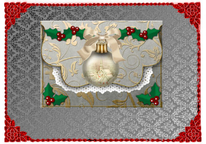 Cream Church 2 Bauble Flap Decoupage Step by Step Sheet by Jan Barcelo