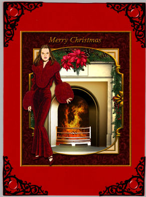 Art Deco Christmas Card by Jan Barcelo