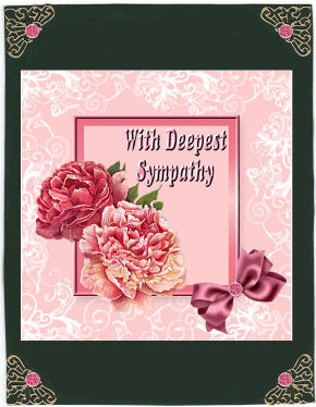 Sympathy Square Card by Jan Barcelo