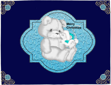 Cute Christmas Mouse Kisses by Jan Barcelo