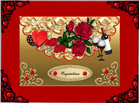 Celebration Time, Roses, Choc and Champagne by Jan Barcelo