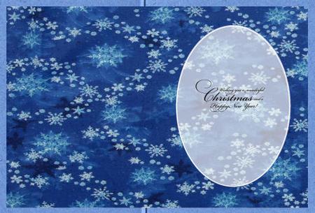 Blue Snowflake Insert by Jan Barcelo