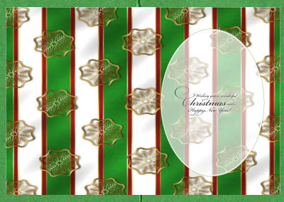 Stripey Snowflake Insert by Jan Barcelo