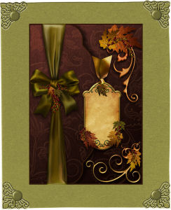 Autumn Envelope Card by Jan Barcelo