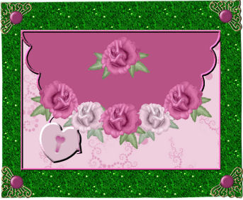 Lovely Pink Rose's Envelope Card by Jan Barcelo