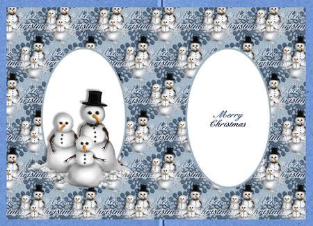Snowman Family Insert by Jan Barcelo