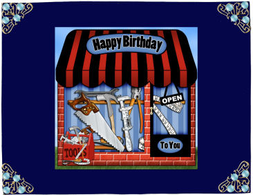 The Little DIY Tools Shop Scallop Corner Side Stacker Topper by Jan Barcelo