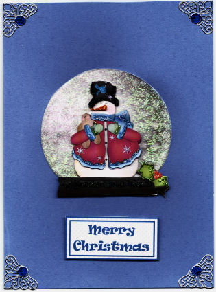 Snowman Snowglobe by Jan Barcelo