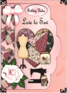 Love to Sew Patchwork Heart by Jan Barcelo