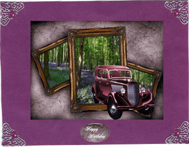 Blue Bell Woods Vintage Car by Jan Barcelo