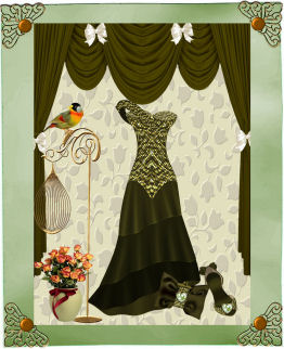 Sheer Elegance, with Little Bird A4 Topper by Jan Barcelo