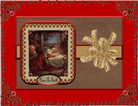 Peace in the Manger A4 by Jan Barcelo