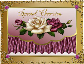 Cream and Purple Envelopcard by Jan Barcelo