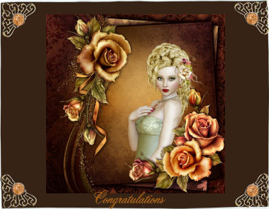 Elegant Golden Rose by Jan Barcelo