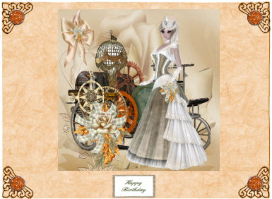 Autumn Calling Steampunk 7x7 by Jan Barcelo