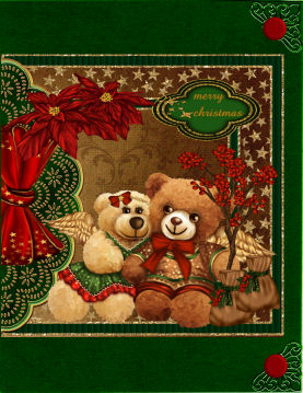 Teddie Brings Christmas Flowers for You! by Jan Barcelo