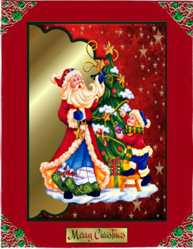 Helping Santa Envelope Card by Jan Barcelo