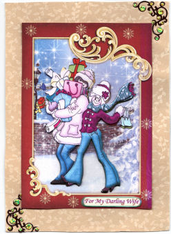 Christmas Shopping Topper & Decoupage by Jan Barcelo