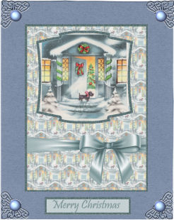 Vintage Christmas Through the Door by Jan Barcelo