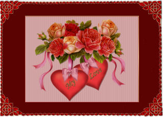 Hearts and Roses for My Love by Jan Barcelo