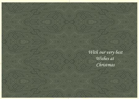 With Our Very Best Wishes at Christmas Pine Green Trim to S by Jan Barcelo