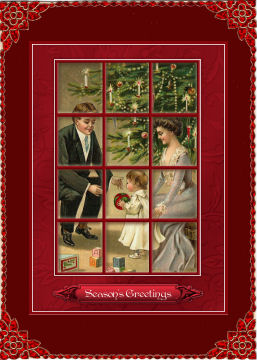 Our Family Christmas - Window Tile Card by Jan Barcelo
