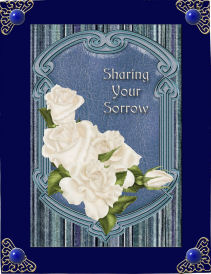 Sympathy Card Topper by Jan Barcelo