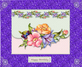 Floral Faux Envelope Decoupage by Jan Barcelo