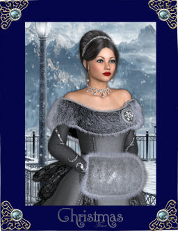 Snow Beauty A4 Card by Jan Barcelo