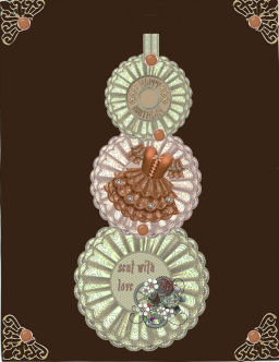 Steampunk and Old Lace Swivel Trio Card by Jan Barcelo