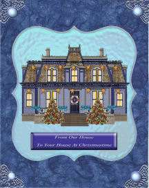 Our House to Your House Card Front by Jan Barcelo