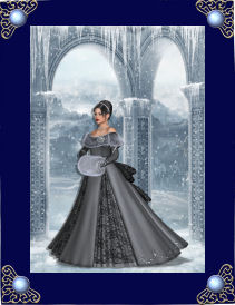 Snow Beauty Card Front with Decoupage by Jan Barcelo